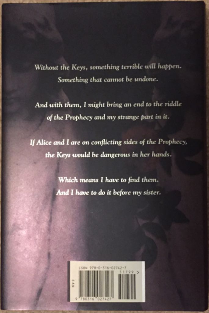 Prophecy Of The Sisters - Michelle Zink (Little, Brown and Company - Hardcover) book collectible [Barcode 9780316027427] - Main Image 2