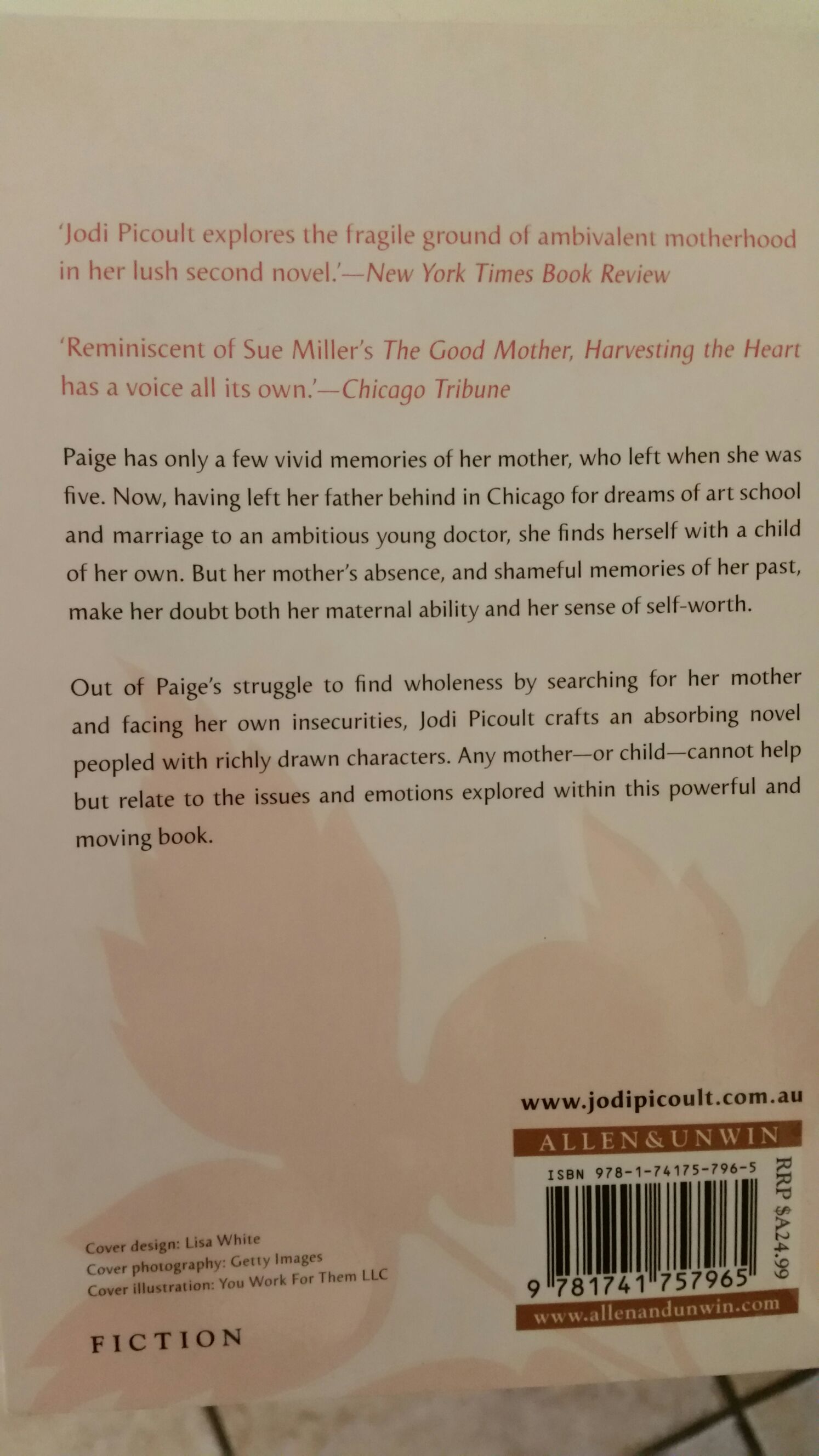 Harvesting The Heart - Picoult, Jodi (Allen & Unwin - Paperback) book collectible [Barcode 9781741757965] - Main Image 2