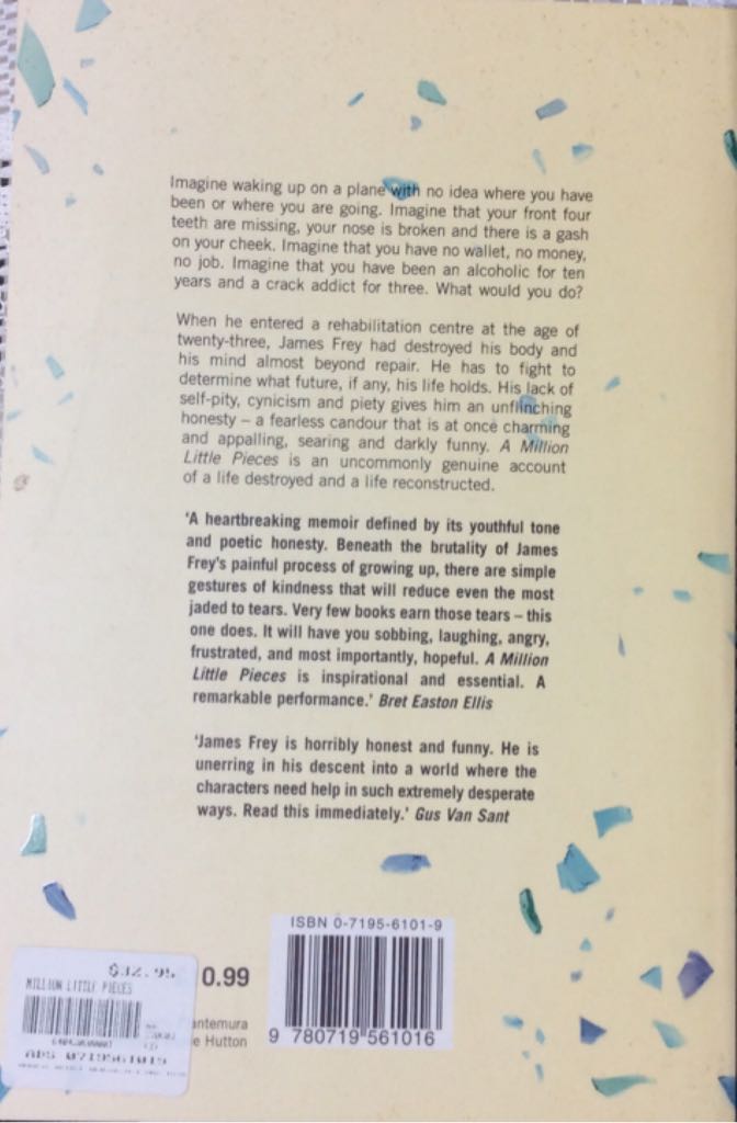 A Million Little Pieces - James Frey (Flat - Neil) book collectible [Barcode 9780719561016] - Main Image 2