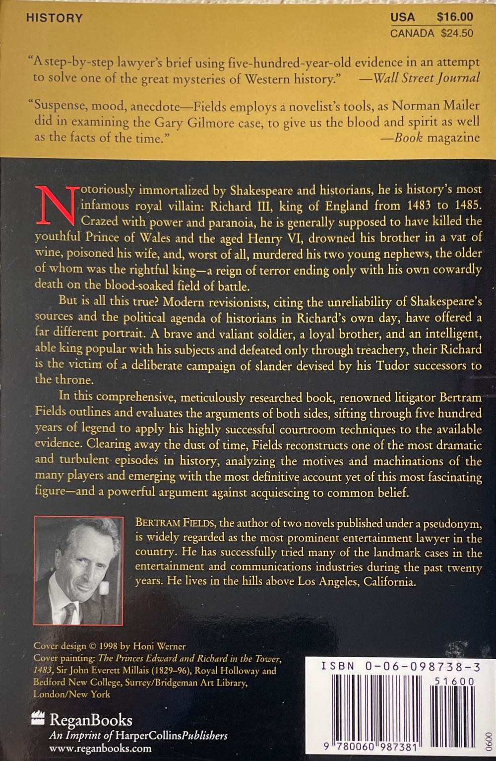 Royal Blood - Bertram Fields (ReganBooks - Paperback) book collectible [Barcode 9780060987381] - Main Image 2