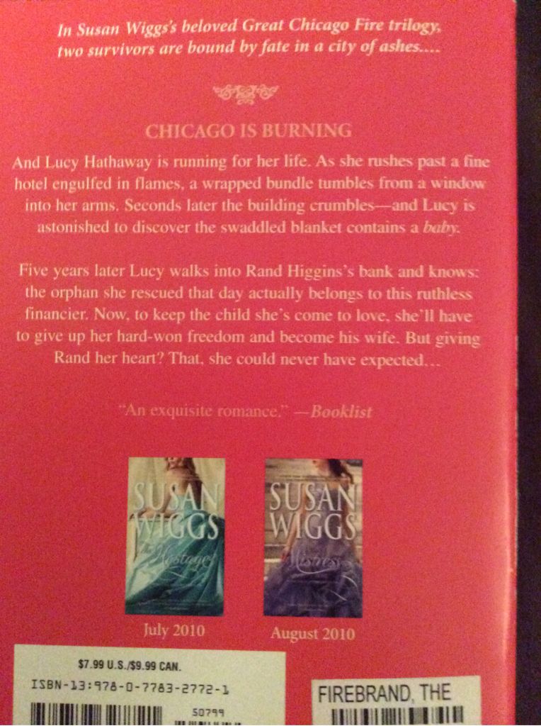 The Firebrand - Susan Wiggs (Mira - Paperback) book collectible [Barcode 9780778327721] - Main Image 2