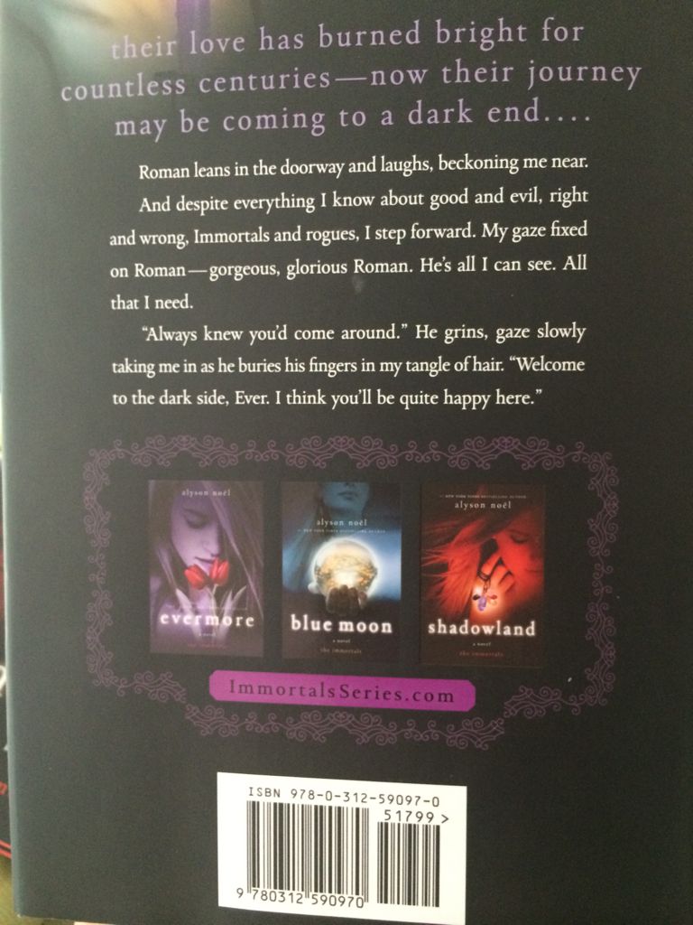 Dark Flame - Alyson Noël (St. Martin’s Griffin - Hardcover) book collectible [Barcode 9780312590970] - Main Image 2