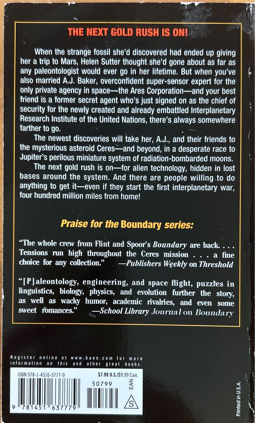 2 Threshold - Eric Flint (Baen) book collectible [Barcode 9781451637779] - Main Image 2