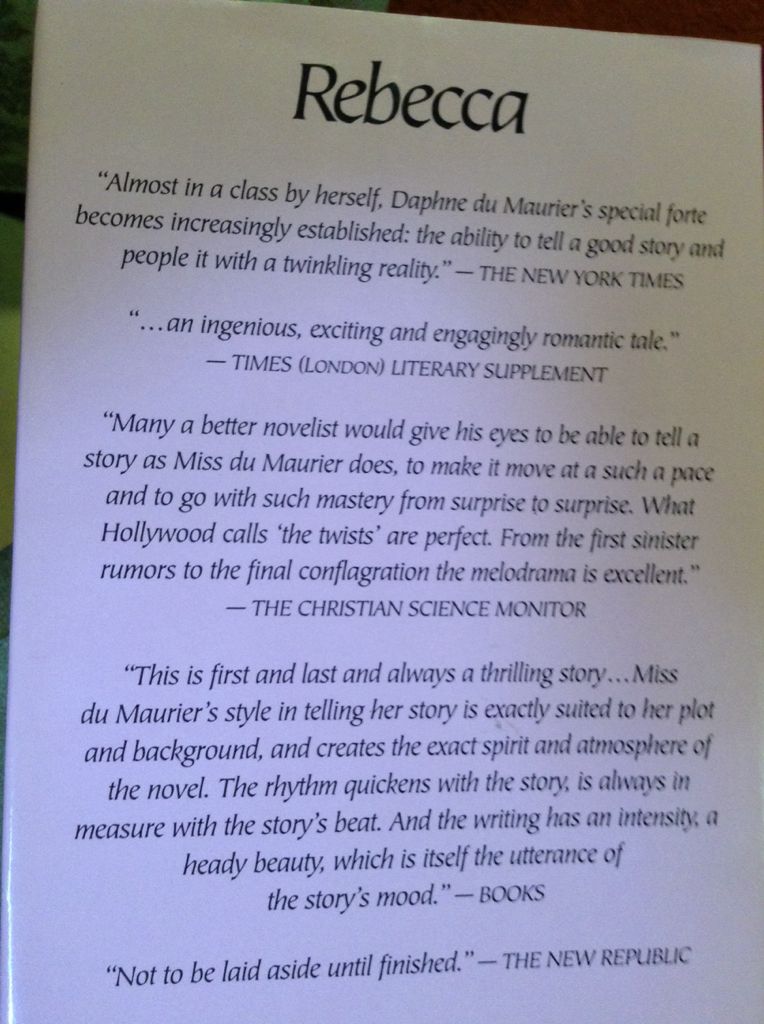 Rebecca - Daphne DuMaurier (Doubleday - Hardcover) book collectible [Barcode 9780385043809] - Main Image 2