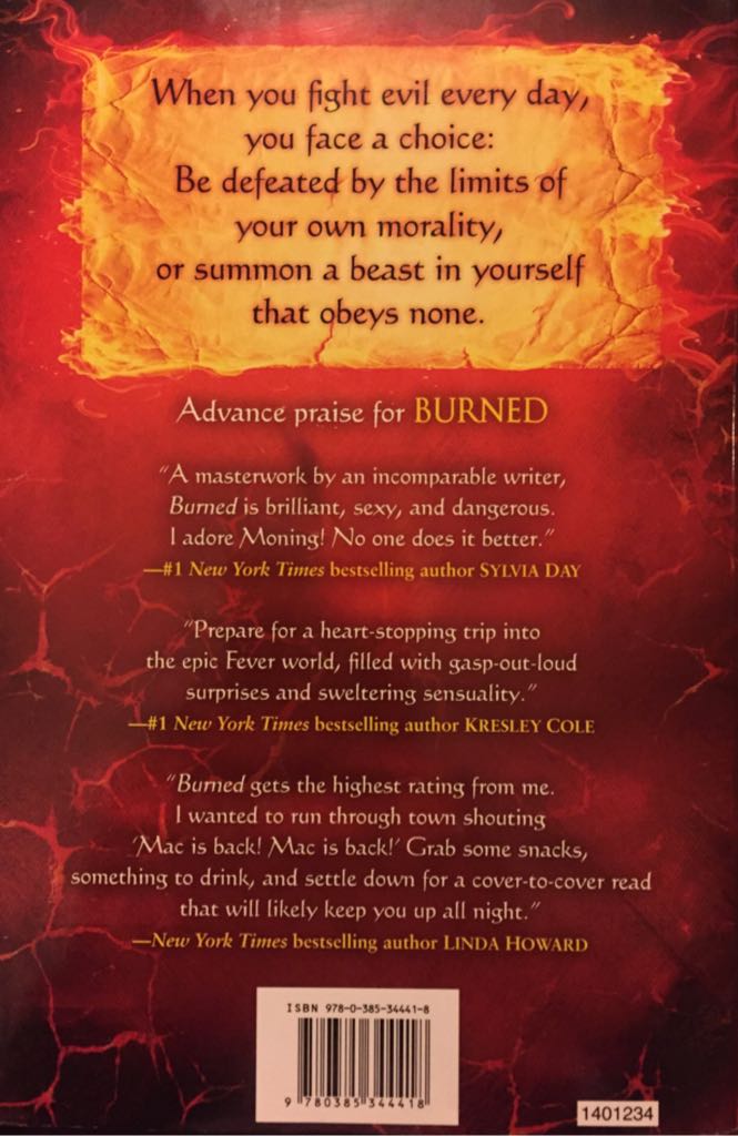 Burned - Karen Marie Moning (Delacorte Press - Hardcover) book collectible - Main Image 2