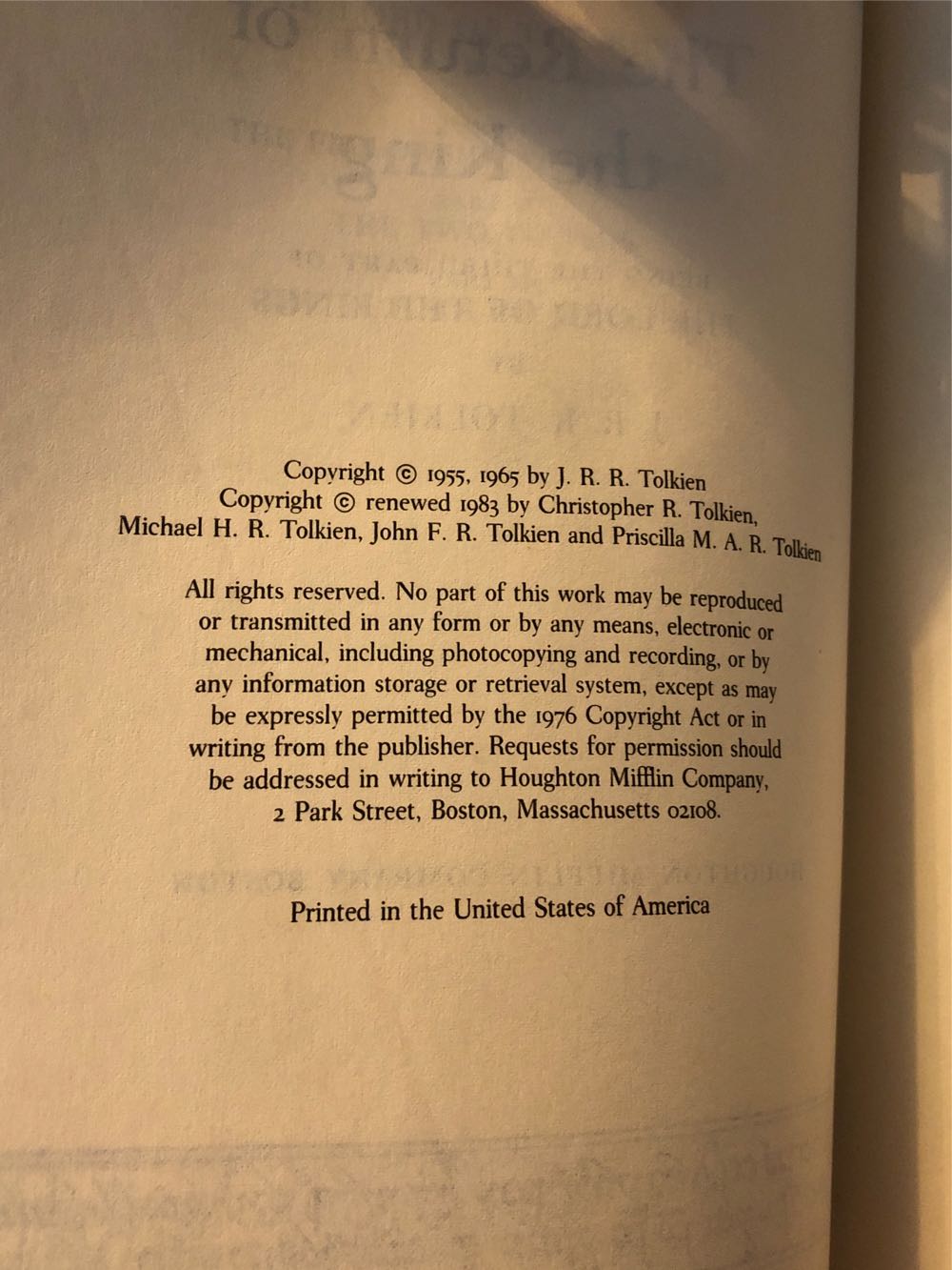 The Return of The King - J.R.R. Tolkien (George Allen & Unnwin Ltd - Hardcover) book collectible - Main Image 2
