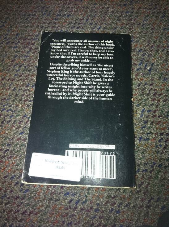Night Shift - Stephen King (New English Library - Paperback) book collectible [Barcode 9780450054792] - Main Image 2