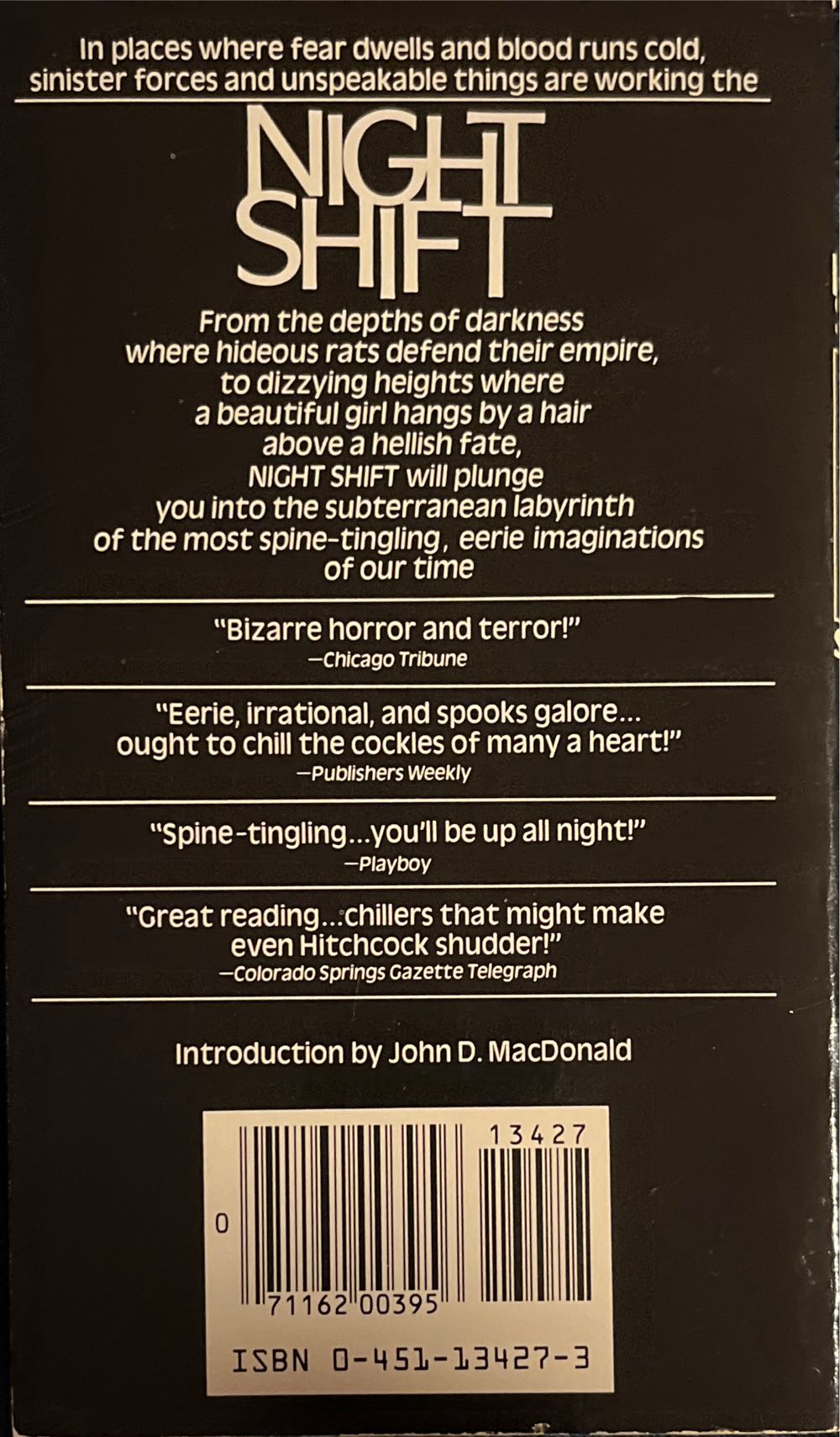 Night Shift - Stephen King (Signet Book - Paperback) book collectible [Barcode 9780451134271] - Main Image 3