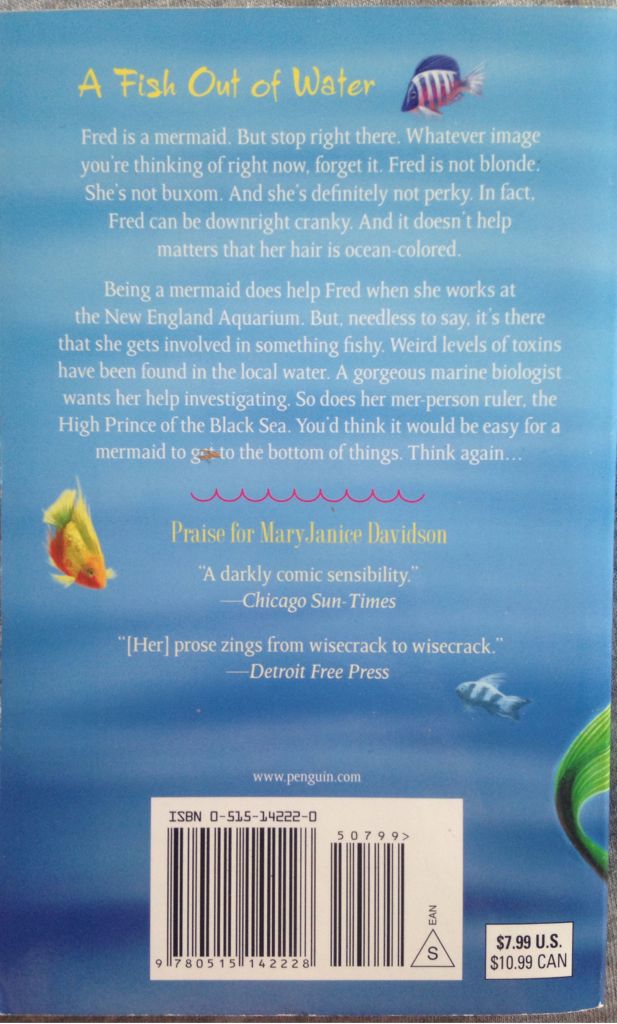MaryJanice Davidson: Mermaid Fred #1: Sleeping With The Fishes - MaryJanice Davidson (Jove Books - Paperback) book collectible [Barcode 9780515142228] - Main Image 2