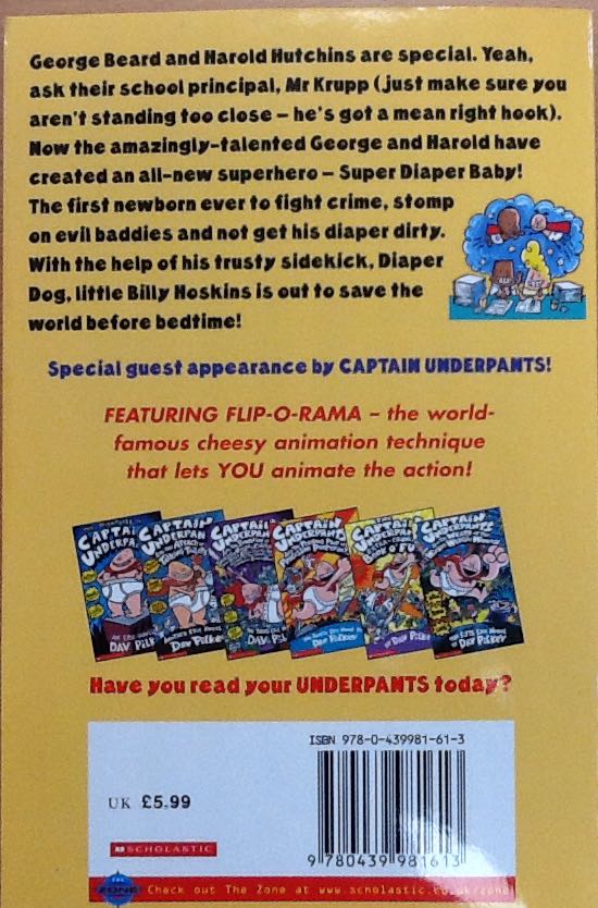 The Adventures Of Super Diaper Baby - Dav Pikley book collectible [Barcode 9780439981613] - Main Image 2