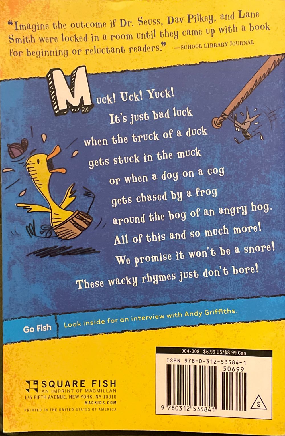 The Cat On The Mat Is Flat - Andy Griffiths (Square Fish) book collectible [Barcode 9780312535841] - Main Image 2