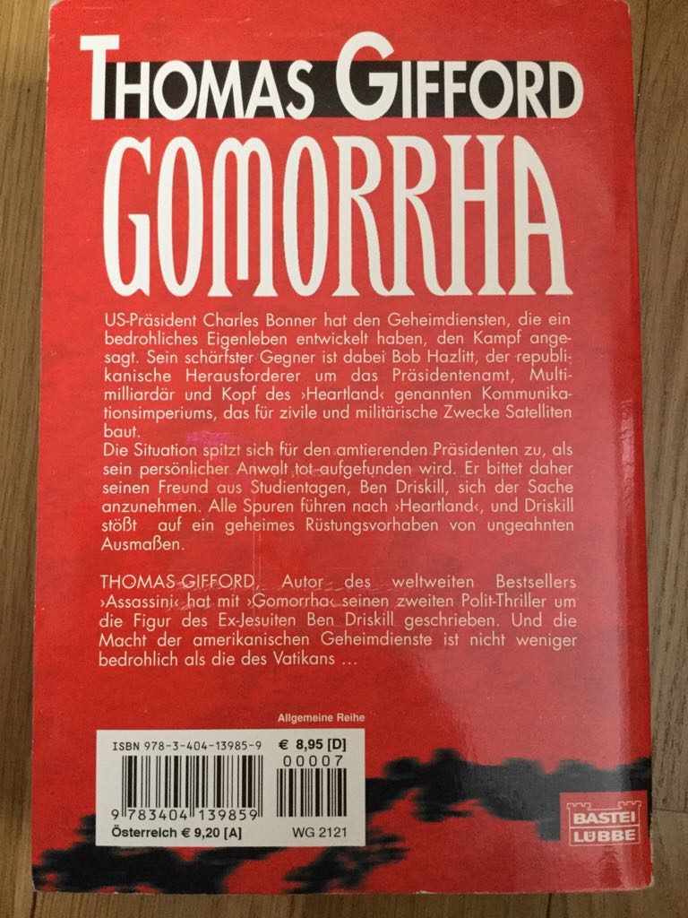 Gomorrha  book collectible [Barcode 9783404139859] - Main Image 2