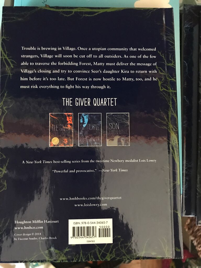 Messenger - Lois Lowry (Harper & Collins Publishers - Hardcover) book collectible [Barcode 9780544340657] - Main Image 2