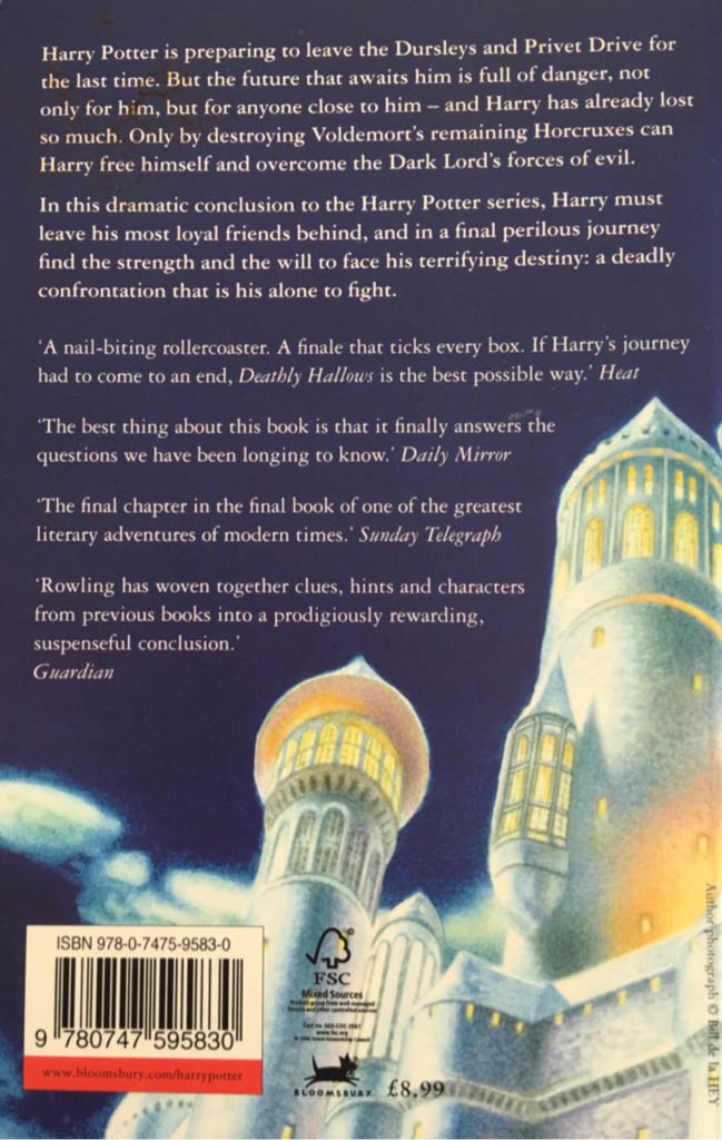 Harry Potter and the Deathly Hallows - J.K. Rowling (Bloomsbury - Paperback) book collectible [Barcode 9780747595830] - Main Image 2