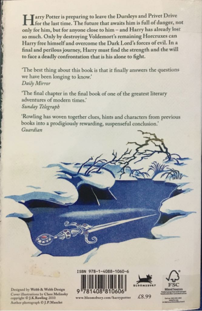 Harry Potter and the Deathly Hallows - J. K. Rowling (Bloomsbury - Paperback) book collectible [Barcode 9781408810606] - Main Image 2