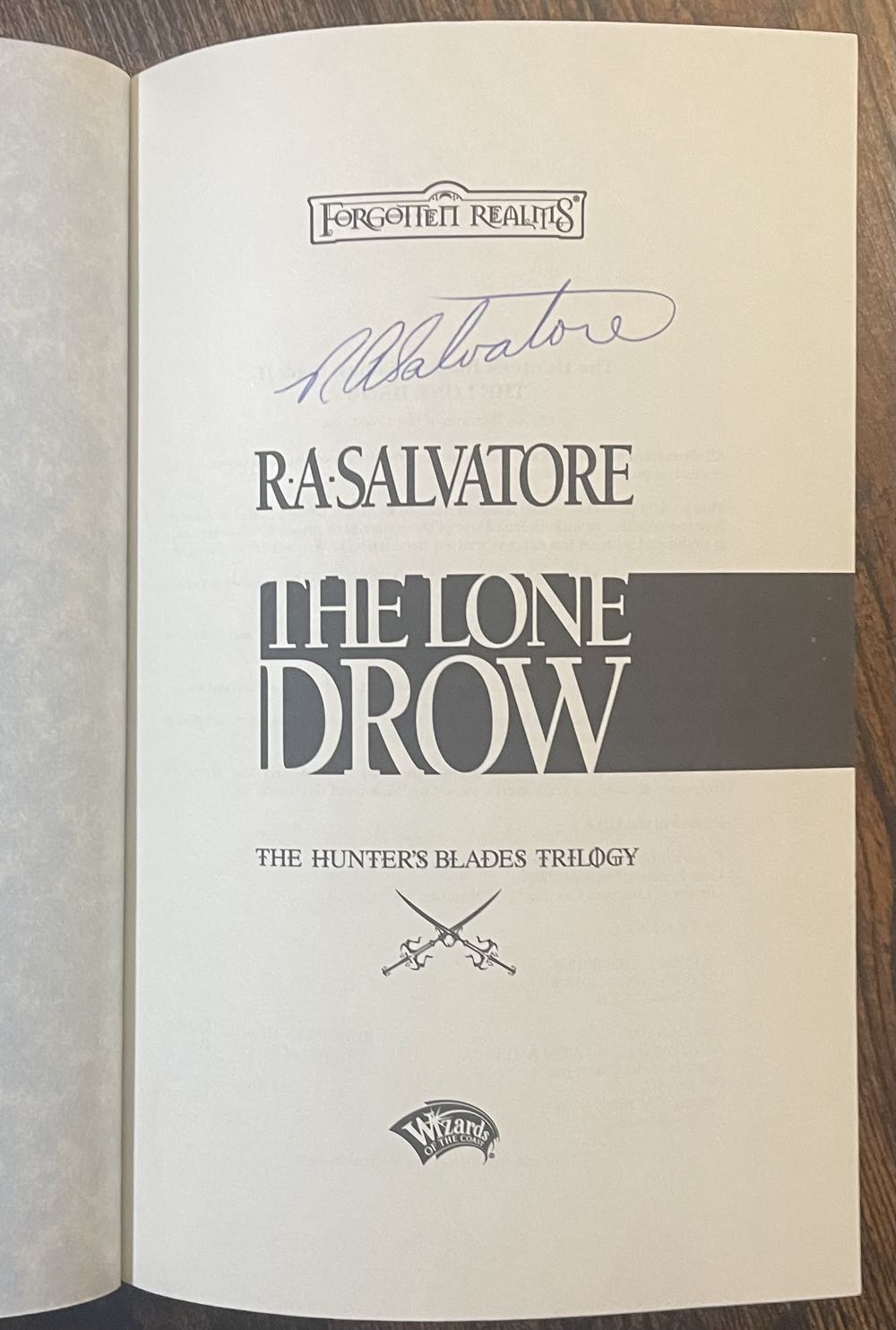 The Two Swords - R. A. Salvatore (Wizards of the Coast - Hardcover) book collectible [Barcode 9780786933600] - Main Image 4