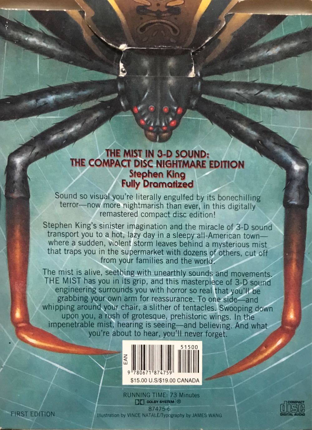 The Mist - Stephen King (Simon & Schuster Audio - Audiobook) book collectible [Barcode 9780671621384] - Main Image 4