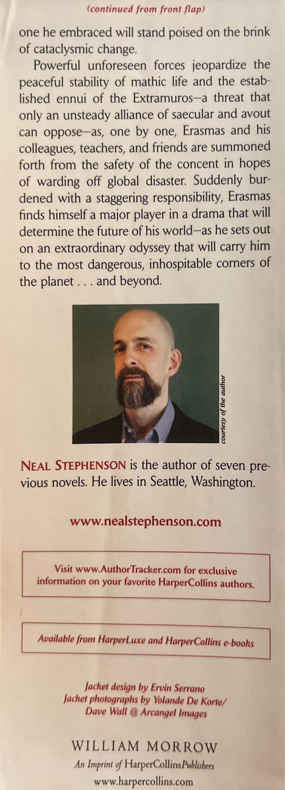 Anathem - Neal Stephenson (William Morrow - Trade Paperback) book collectible [Barcode 9780061474095] - Main Image 4