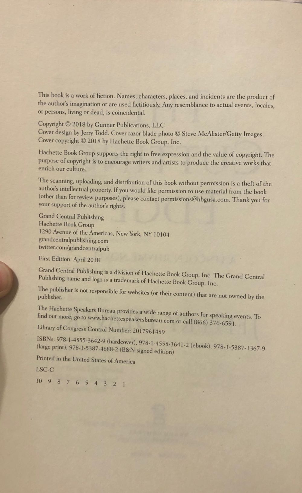 Cutting Edge, The - Jeffery Deaver (Hachette Book Group - Hardcover) book collectible [Barcode 9781455536429] - Main Image 3