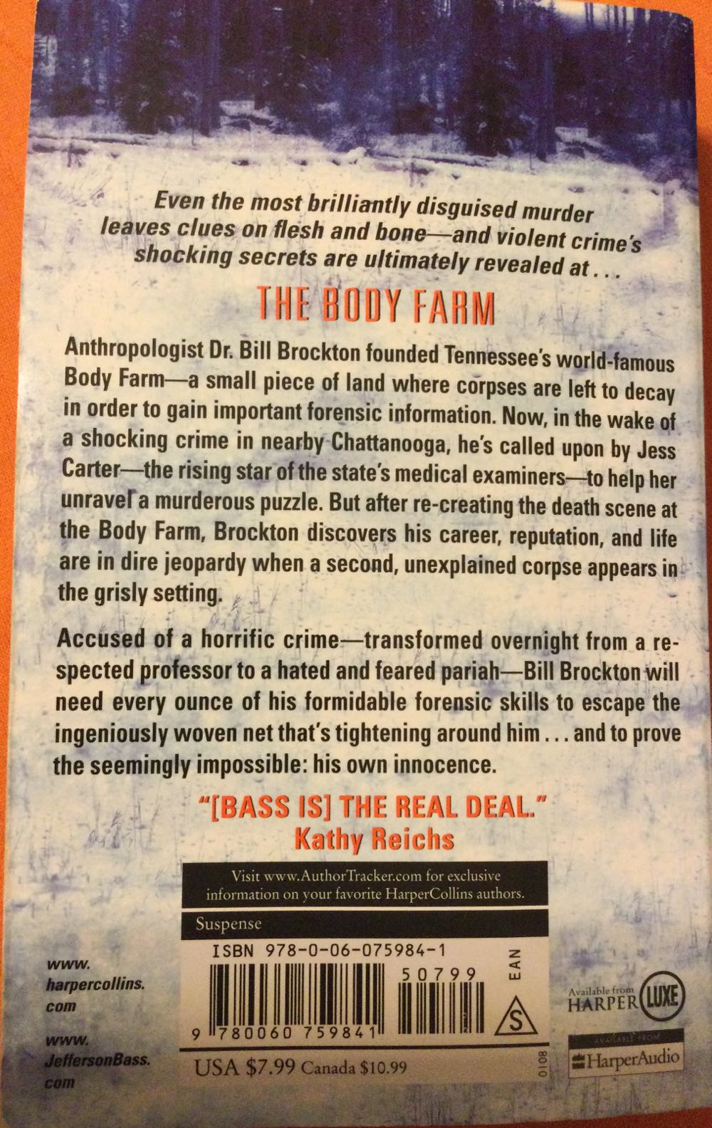 Flesh And Bone - Jefferson Bass (HarperCollins ebooks - Paperback) book collectible [Barcode 9780060759841] - Main Image 2