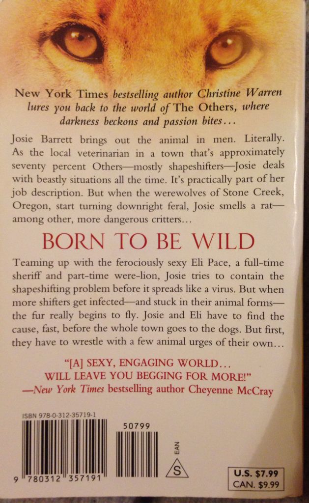 Born To Be Wild - Christine Warren (St. Martin’s Paperbacks - Paperback) book collectible [Barcode 9780312357191] - Main Image 2