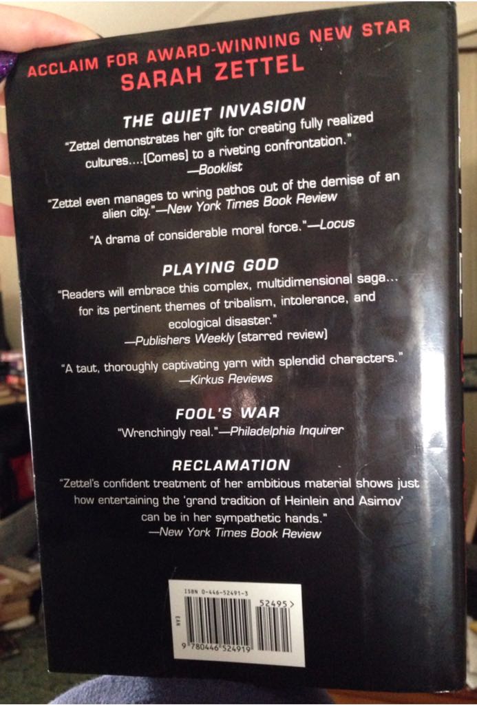 Kingdom Of Cages - Sarah Zettel (Aspect - Hardcover) book collectible [Barcode 9780446524919] - Main Image 2