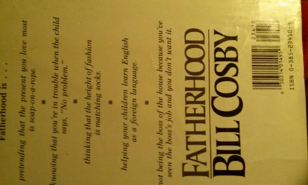 Fatherhood - Bill Cosby (Doubleday Books - Hardcover) book collectible [Barcode 9780385234108] - Main Image 2