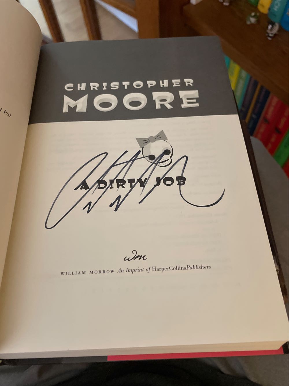 Dirty Job - Christopher Moore (William Morrow - Hardcover) book collectible [Barcode 9780060590277] - Main Image 2