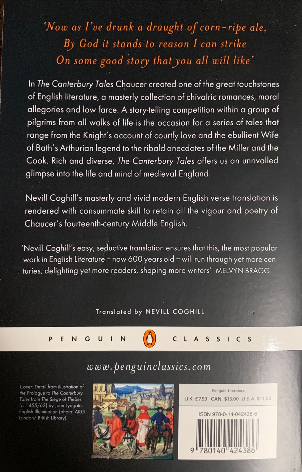 The Canterbury Tales - Geoffrey Chaucer (Penguin Classics - Paperback) book collectible [Barcode 9780140424386] - Main Image 2