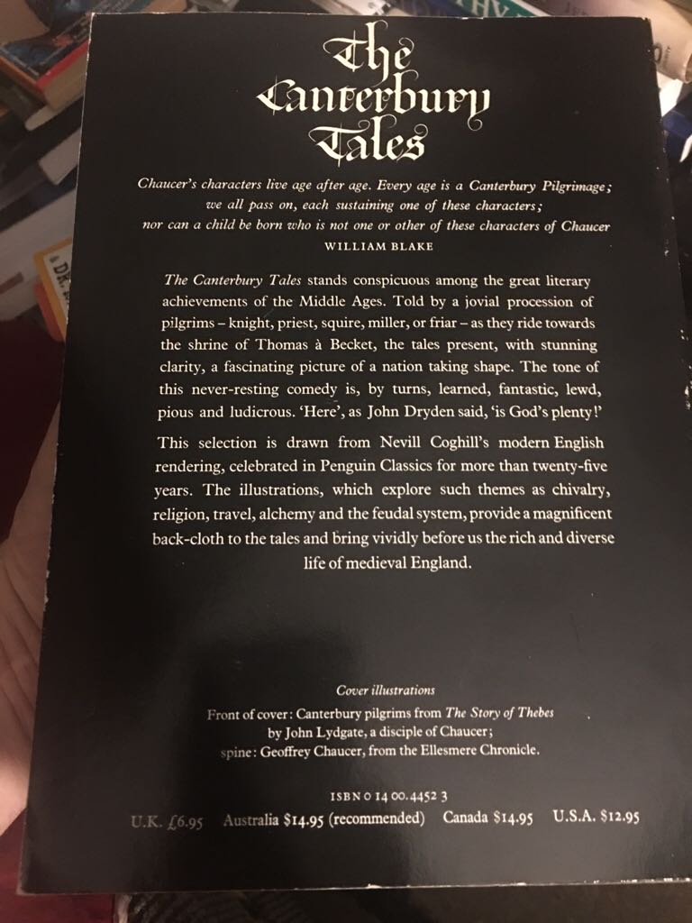 The Canterbury Tales - Geoffrey Chaucer (Penguin Books) book collectible - Main Image 2