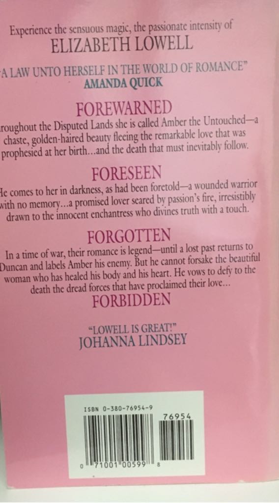 Forbidden - Elizabeth Lowell (Avon - Paperback) book collectible - Main Image 2