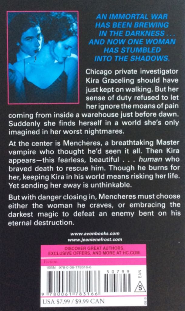 Eternal Kiss of Darkness - Jeaniene Frost (Avon - Paperback) book collectible [Barcode 9780061783166] - Main Image 2