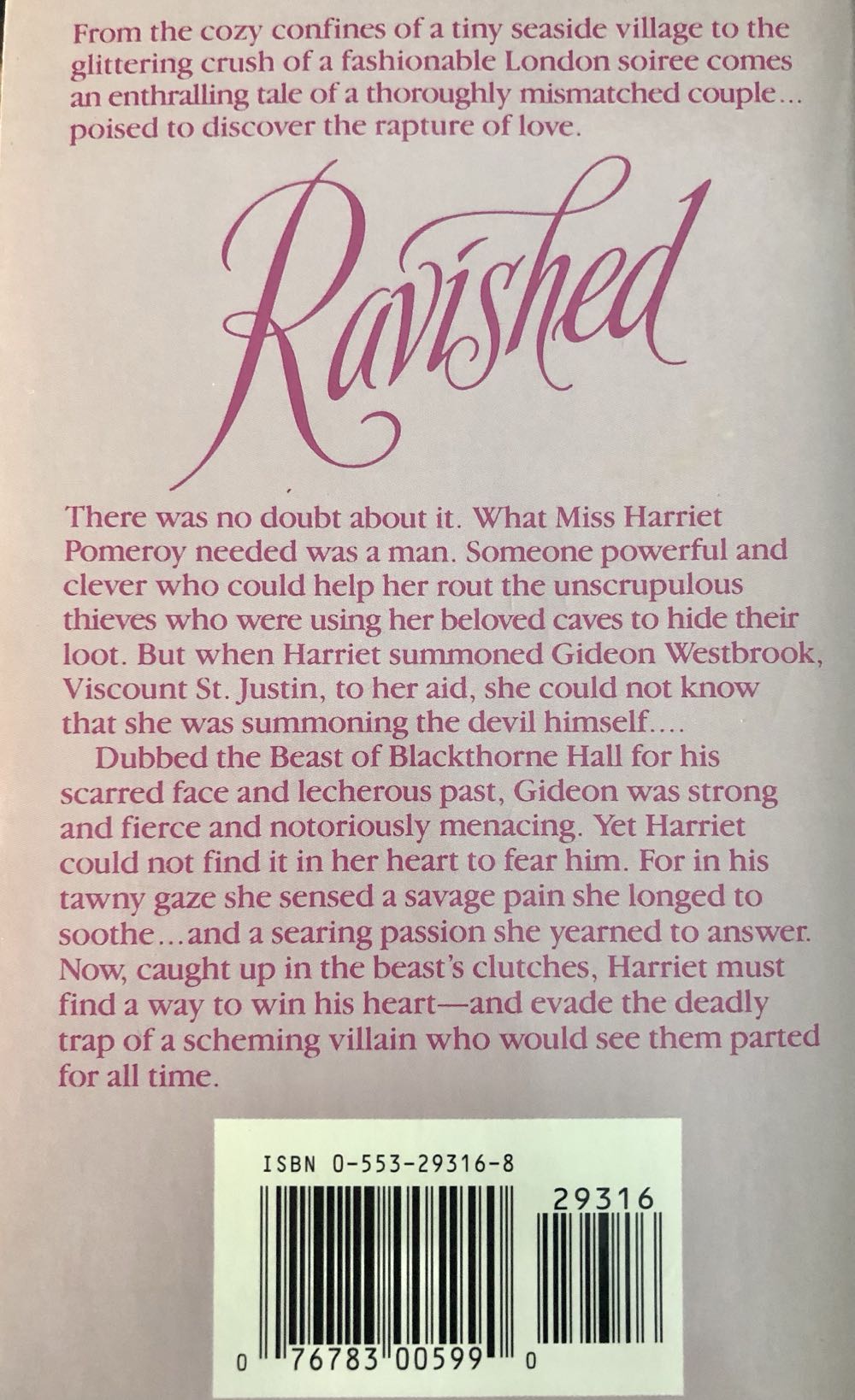 Ravished - Amanda Quick (A Bantam Book - Paperback) book collectible [Barcode 9780553293166] - Main Image 3