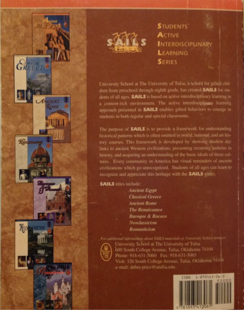 Ancient Egypt  (University School - Paperback) book collectible [Barcode 9781893413061] - Main Image 2