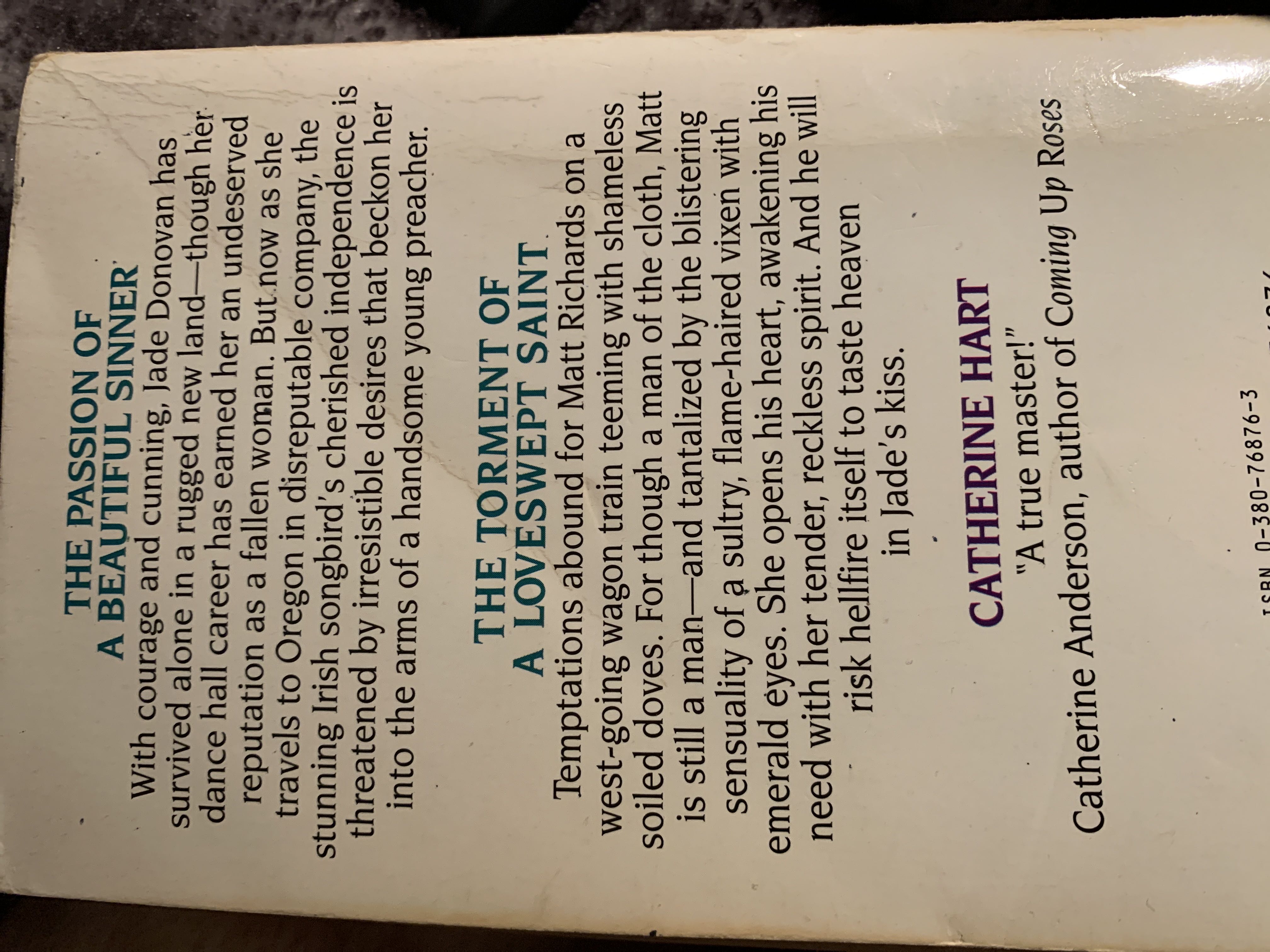 Irresistible-discarded - Catherine Hart (Avon Books - Paperback) book collectible [Barcode 9780380768769] - Main Image 2