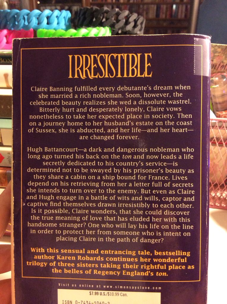 Irresistible - Karen Robards (Dell Pub Co - Paperback) book collectible [Barcode 9780743410601] - Main Image 2