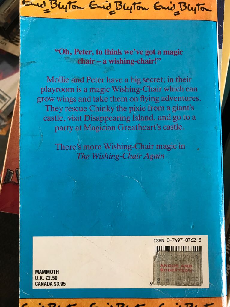 The Adventures of the Wishing Chair - Blyton, Enid book collectible [Barcode 9780749707620] - Main Image 2