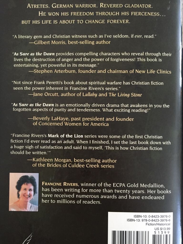 Mark of the Lion 3: As Sure As The Dawn - Francine Rivers (Tyndale House Publishers Inc. - Paperback) book collectible [Barcode 9780842339766] - Main Image 2