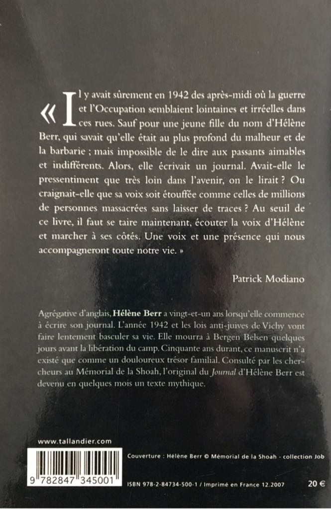 Journal - Hélène Berr book collectible - Main Image 2