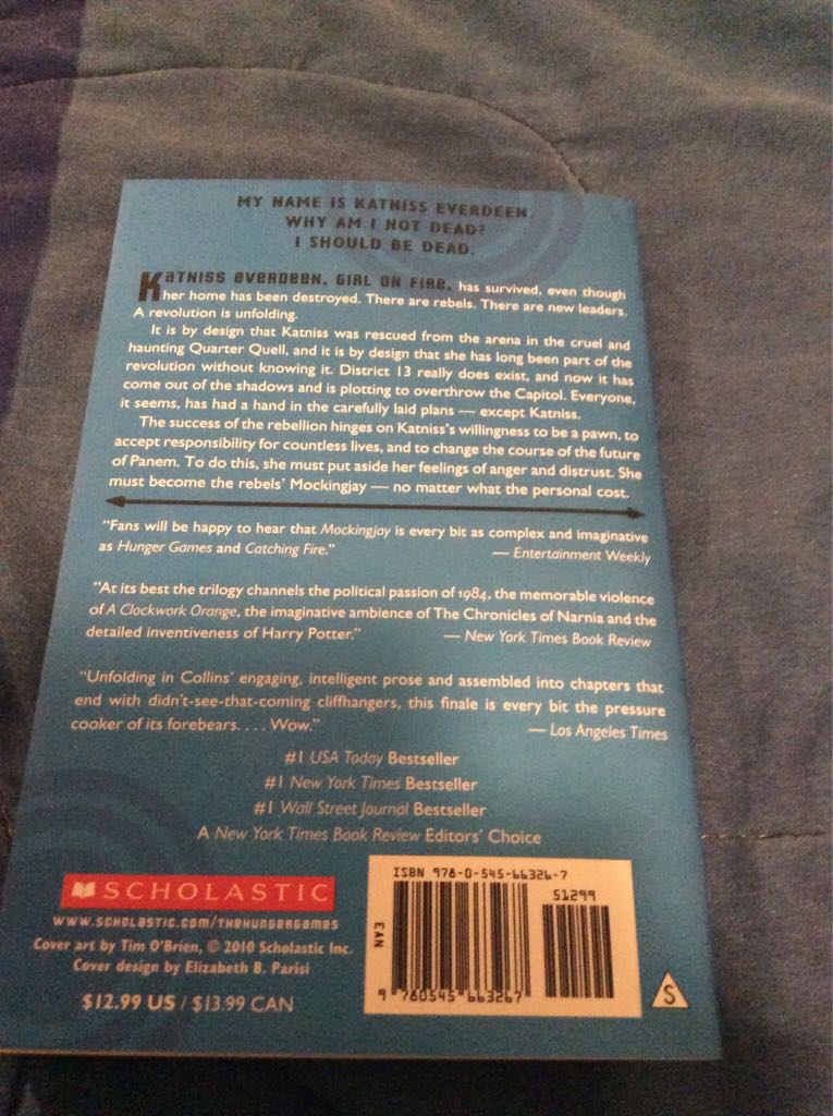 Mockingjay - Book 3 - Suzanne Collins (Scholastic Books - Paperback) book collectible [Barcode 9780545663267] - Main Image 2