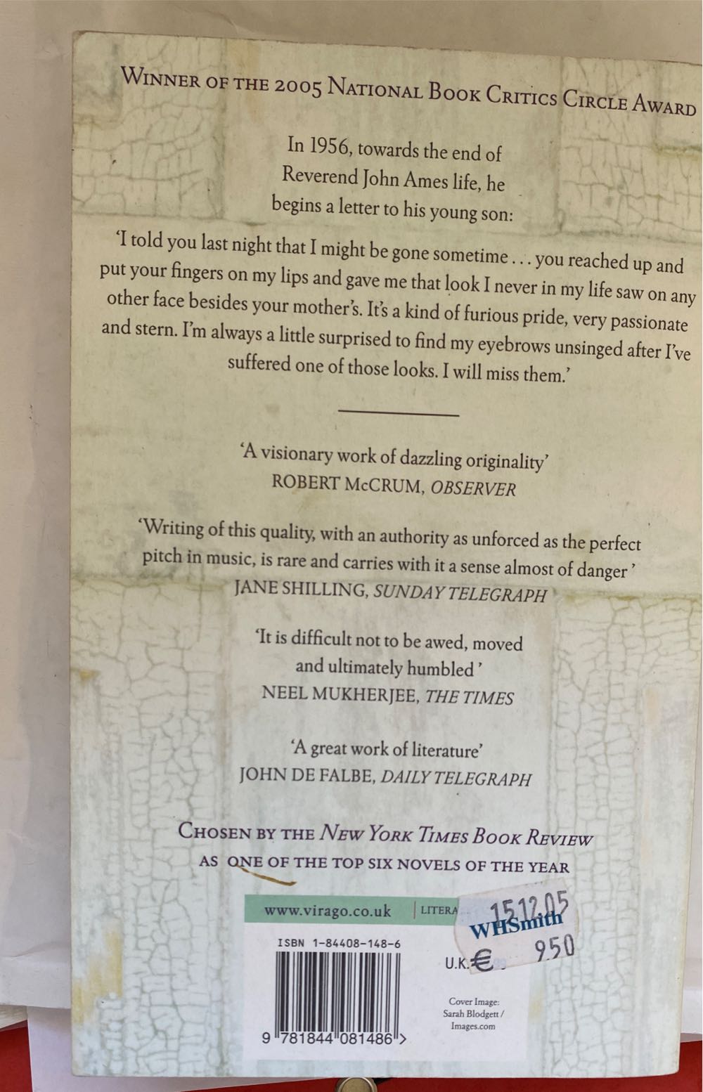 Gilead - Marilynne Robinson (Virago Press - eBook) book collectible [Barcode 9781844081486] - Main Image 2