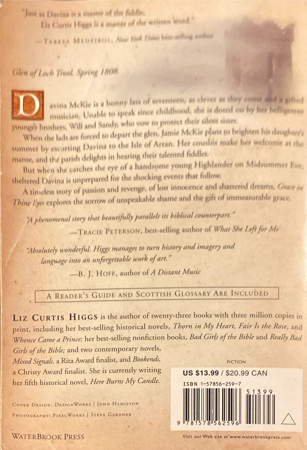 Grace In Thine Eyes - Liz Curtis Higgs (- Paperback) book collectible [Barcode 9781578562596] - Main Image 2