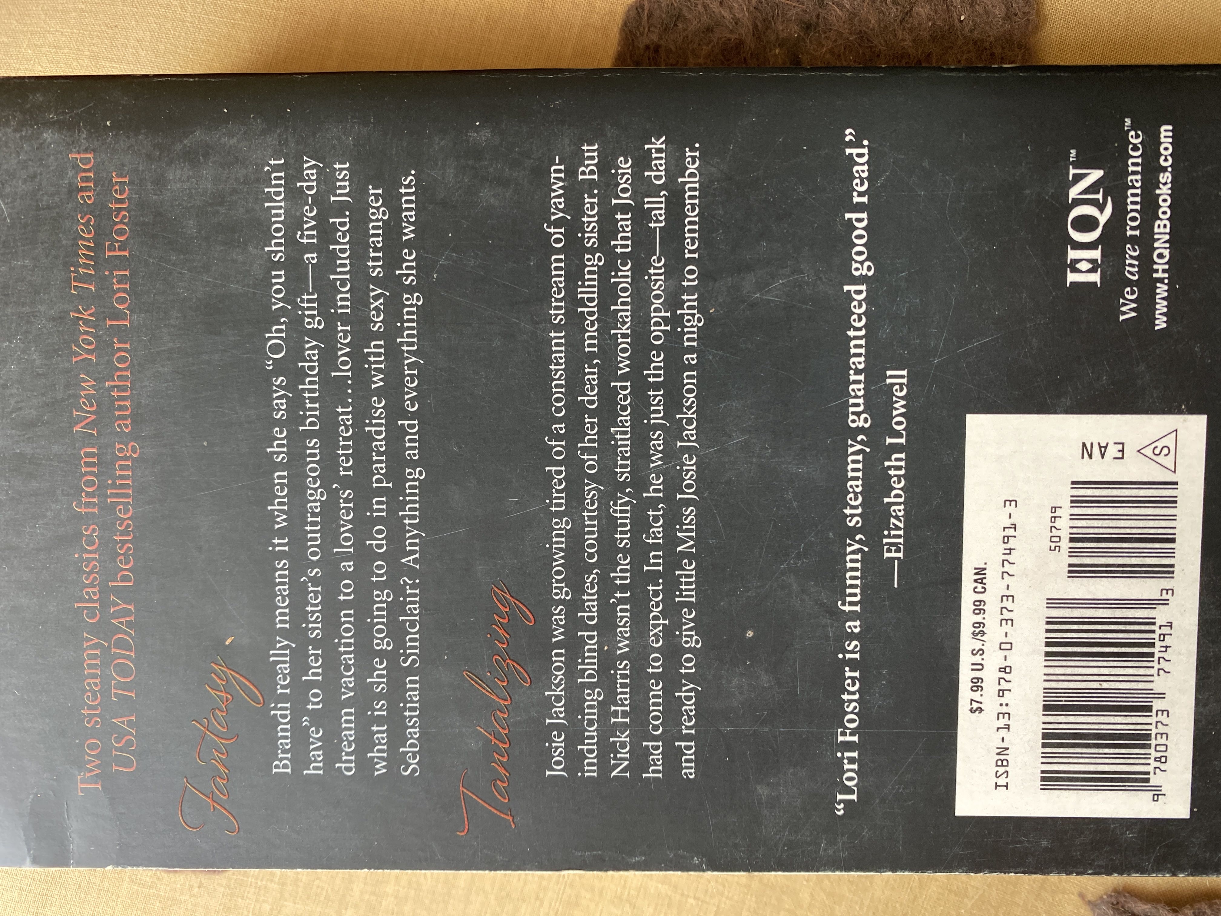 Unbelievable - Lori Foster (HQN Books - Paperback) book collectible [Barcode 9780373774913] - Main Image 2