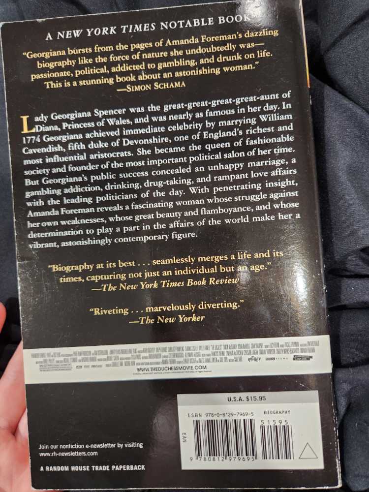 The Duchess - Amanda Foreman (Random House Trade Paperbacks - Paperback) book collectible [Barcode 9780812979695] - Main Image 2