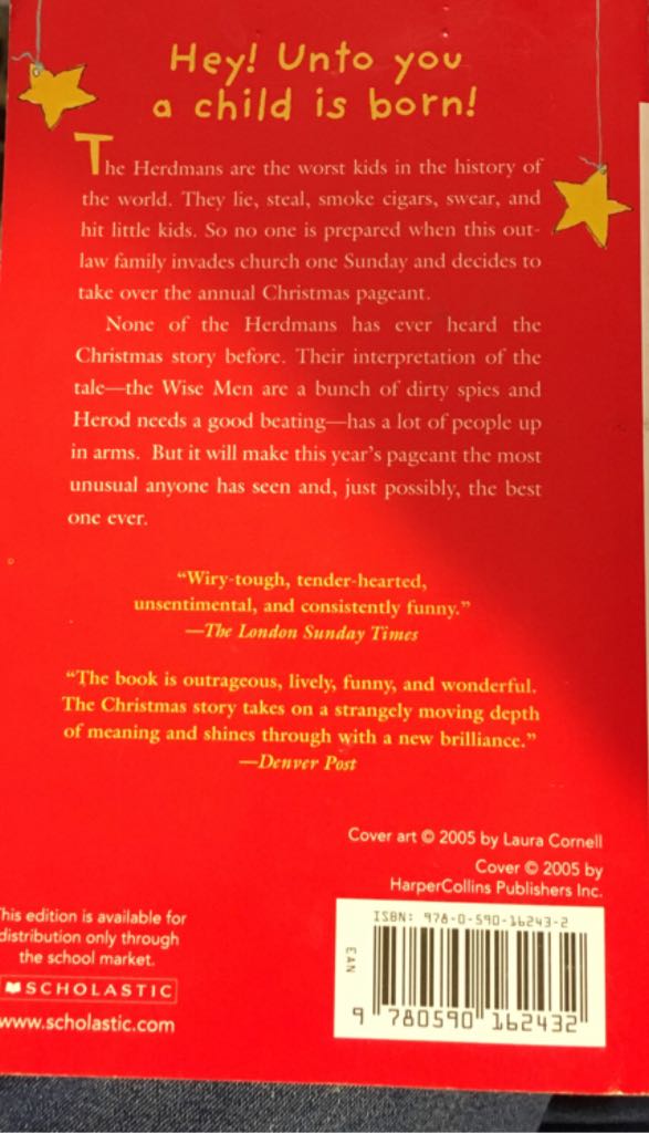 The Best Chritmas Pageant Ever - Barbara Robinson (Harper Collins - Paperback) book collectible [Barcode 9780590162432] - Main Image 2