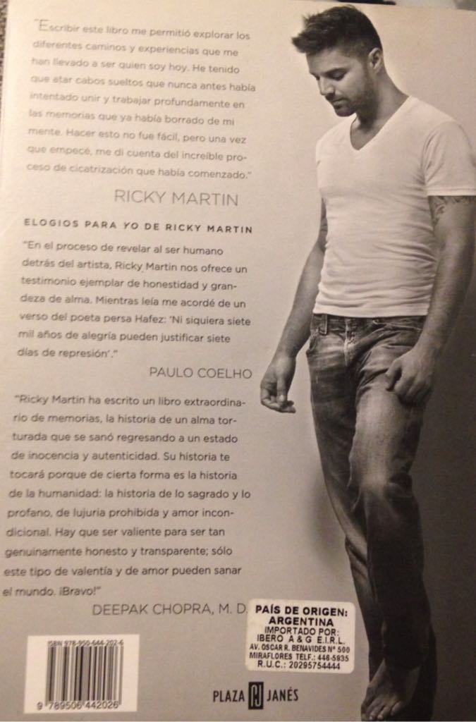 Yo  (Plaza Janés - Paperback) book collectible [Barcode 9789506442026] - Main Image 2