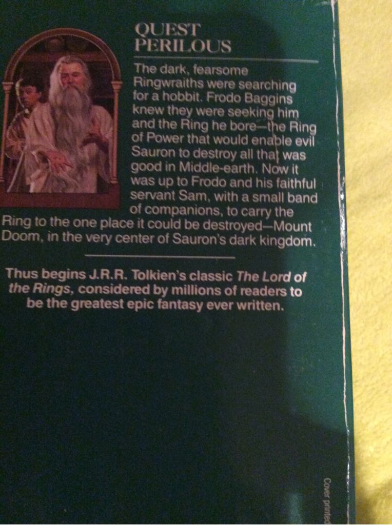 The Fellowship of the Ring - J. R. R. Tolkien (Ballantine Books - Paperback) book collectible [Barcode 0618002227] - Main Image 2