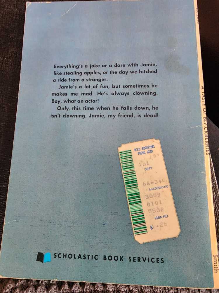 A Taste Of Blackberries - Doris Buchanan Smith (A Scholastic Press - Paperback) book collectible [Barcode 9780690805116] - Main Image 2