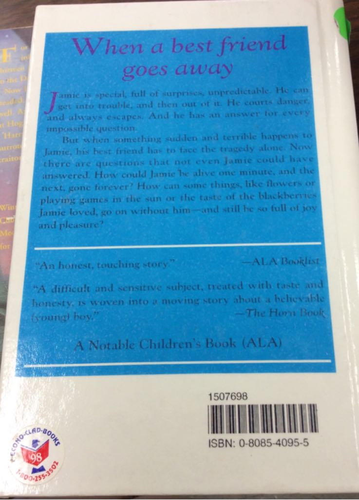 A Taste of Blackberries - Doris Buchanan Smith (Turtleback Books) book collectible [Barcode 9780808540953] - Main Image 2