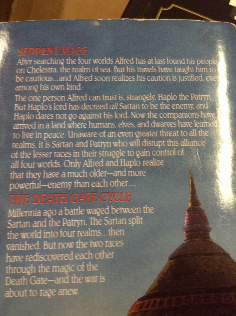 Serpent Mage (The Death Gate Cycle, #4) - Weis (Spectra - Paperback) book collectible [Barcode 9780553561401] - Main Image 2